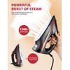 Sundu Steam Iron for Clothes with Rapid Heating Ceramic Coated