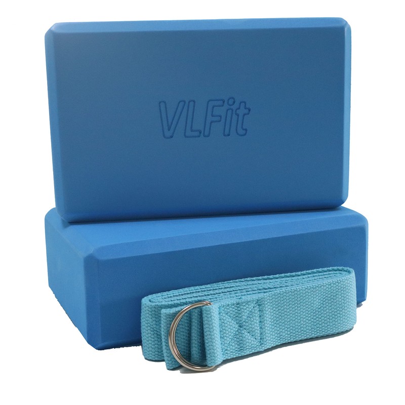VLFit Set of 2 Hi-Density Yoga Blocks with Yoga D
