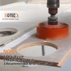 BGTEC 6-3/8" Recessed Light Carbide Grit Hole Saw for Cutting