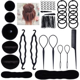 Lictin Hair Styling Set, Hair Design Styling Tools Accessories DIY Hair Accessories Hair Modelling Tool Kit Hairdresser Kit Set Magic Simple Fast Spiral Hair Braid Hair Braiding Tool