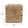 KOLWOVEN Square Tissue Box Cover- 5.7" x 5.7" x 5"-