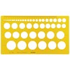 utida Template No. 115 m Circle Ruler Ink Edge with