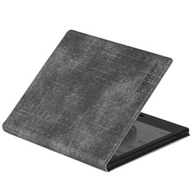 BOZHUORUI Magnetic Case for 7" Onyx Boox Tablet Go Color 7/Boox Page / Leaf3 / Leaf3 C e-Reader - Ultra-Thin Lightweight Book Folio Cover with Auto Sleep/Wake (Denim Grey)