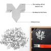 Glazier Setting Tool, Glazier Tools Kit with 120pcs Push Points