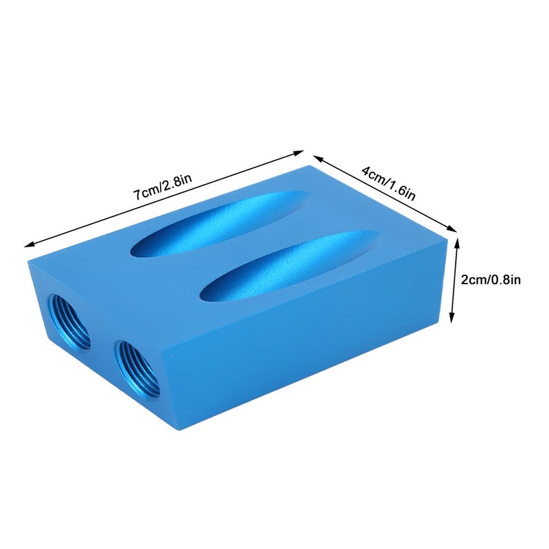 Aluminum Alloy Woodworking Drilling Oblique Hole Locator Positioner Kit Carpentry