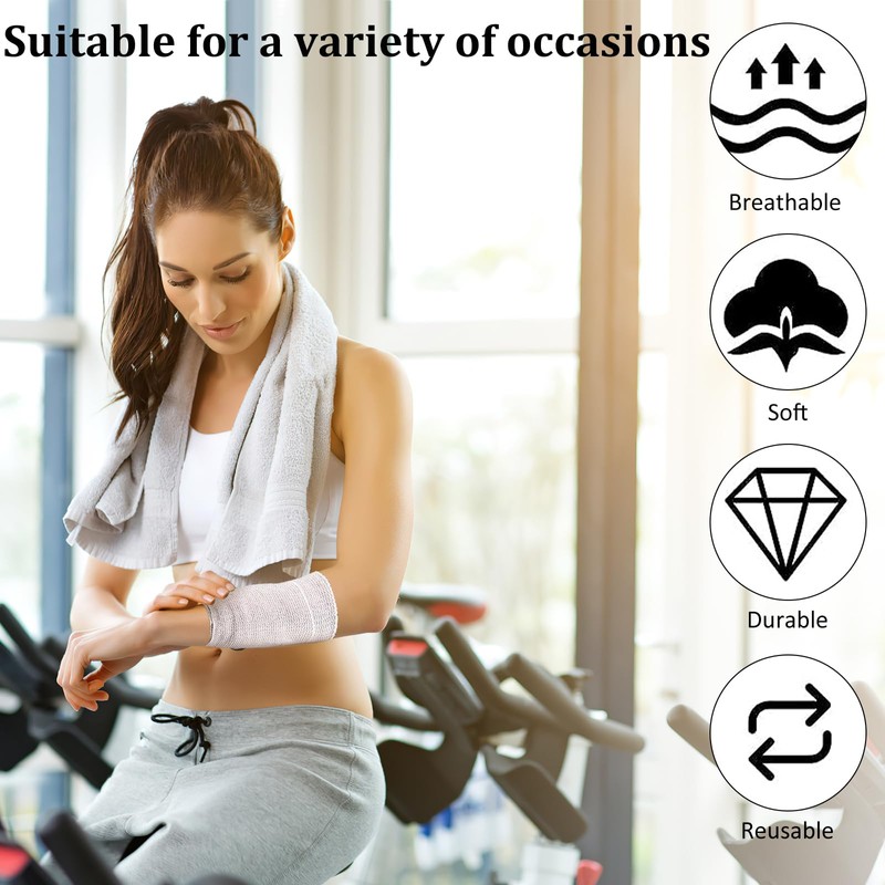 15 Rollen Elastische Binden 10cmx 450cm, Selbsthaftende Kompressionsbinden, waschbar &