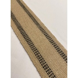 Walsh Designs Exclusive COAL BLACK "KRINGLE" FARMHOUSE CHRISTMAS TREE WREATH HOLIDAY RIBBON GARLAND