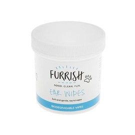 Furrish Ear Wipes - Soothing and Non-Irritating Formula for Dogs - Convenient and Hygienic Ear Care Solution - 100 Pack