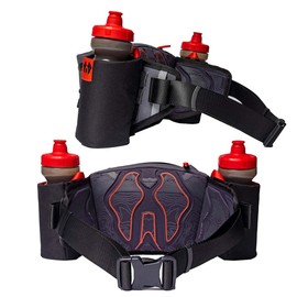 Uncharted Supply Co. The Park Pack Hip Bag - Waterproof Lightweight Waist Bag for Hiking, Biking, Running, and Walking + 2 Water Bottles - Comfortable Hip Pads - Olive