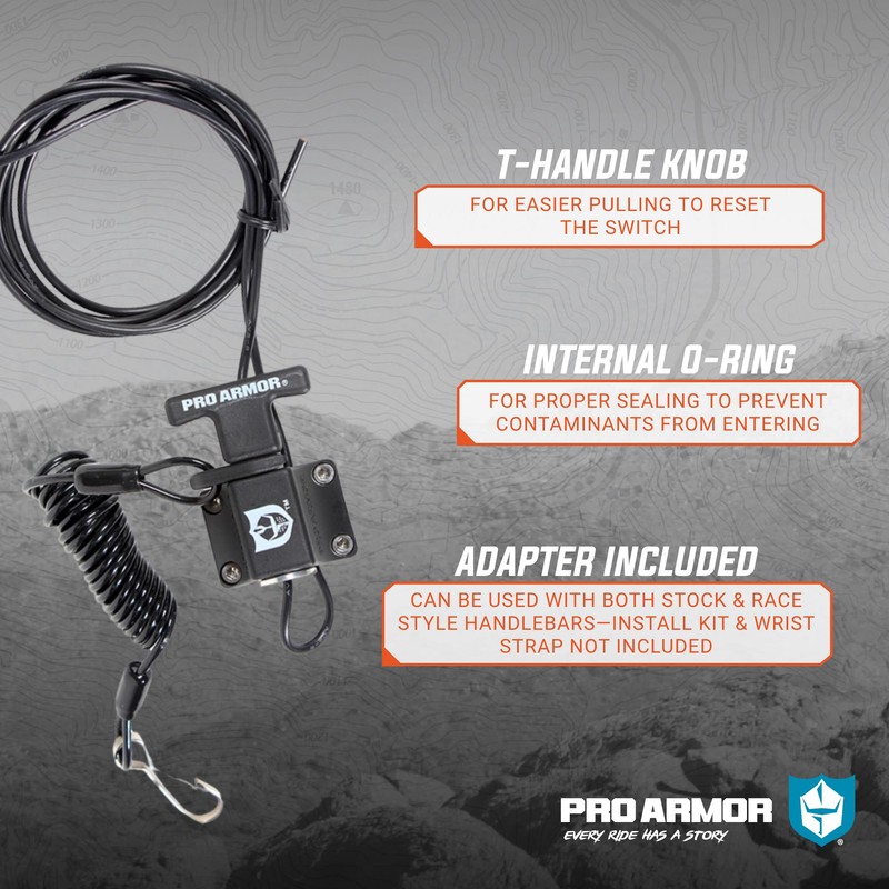 Pro Armor A040021 Pro Series Universal Kill Switch, Black