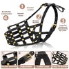 OOPSDOGGY Doberman Dog Muzzle for Large Dogs - Leather Breathable