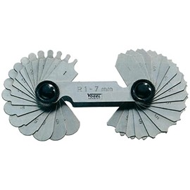 Vogel Radius Stencil 17 Sheets, 1.0-7.0 mm, 472105.0