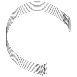 Totority 10Pcs Heavy Duty Fishing Steel Leaders Bite Wire Lines for Freshwater Saltwater Fishing Stealthy Camouflaged Design High Resistance to Fish Bites