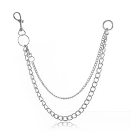 Layered Pants Chain Goth Accessories Wallet Chain Pocket Chain Jean Chains Silver Body Chain for Women Men