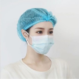 Disposable Hair Nets,Bouffant Caps Hairnet Dust Head Cover Stretch Elastic Hats Nonwoven Elastic Cap Unisex Soft and Breathable for Food Service Kitchen Salons Home Baking Sleeping Shower