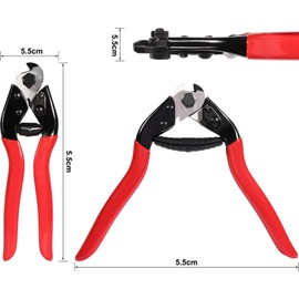 Brileine Wire Rope Cutters - Cable Cutter for Steel Rope, Bike & Metal Fence - Sharp & Precise Steel Cable Cutters for DIY Projects