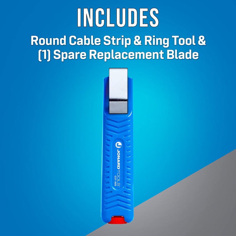 Jonard Tools CST-900 Round Cable Strip & Ring Tool for