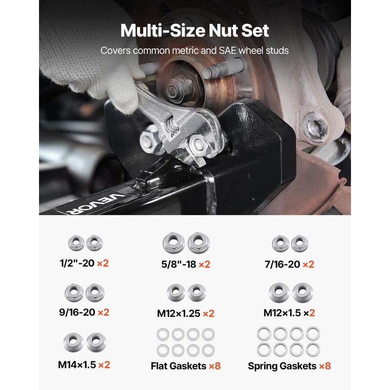VEVOR Wheel Bearing Hub Removal Tool Kit, Compatible with All