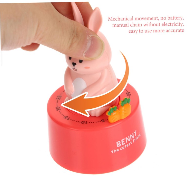 ABOOFAN Learning Reminder Mechanical Timer Visual Desktop Timer for Kitchen