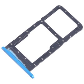 Replacement Part Compatible with Alcatel 1SE 2020 5030 Trolley Slot Adapter Slot for SIM Card + Memory Compartment Micro SD (Black) (Blue)