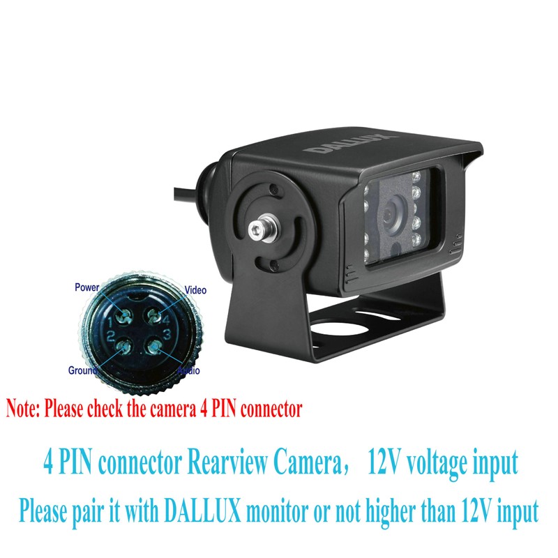 Truck backup Camera with Parking Line Switch ON/OFF for Bus/Travel