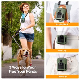 40Hours Cooling-Waist Fan Rechargeable,Urltra-Light Personal Wearable Air Conditioner Under Shirt Fan & Lanyard,8000mAh Belt Clip on Waist Portable Cooling Fans,Portable Body Fans that Blow Cold Air