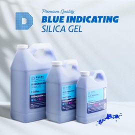 Dry & Dry [6 LBS] Blue Indicating Silica Gel Beads Desiccants (Industry Standard 3-5 mm) - Reusable Desiccant Beads Silica Beads(Blue to Pink)