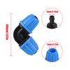 1/4 inch Drip Irrigation Fittings, Lock Barbed Elbow for ¼