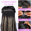 IDN BEAUTY Seamless Clip In Hair Extensions Human Hair, Straight