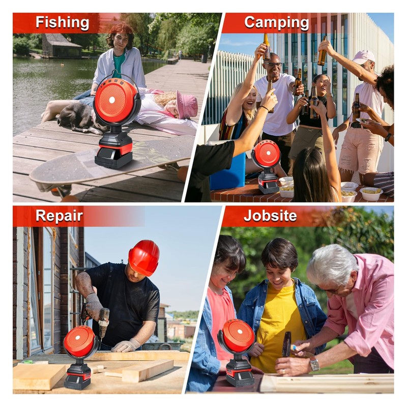 Worksite Bluetooth Speaker Portable Cordless Outdoor Bluetooth Speaker for 48‑11‑1865