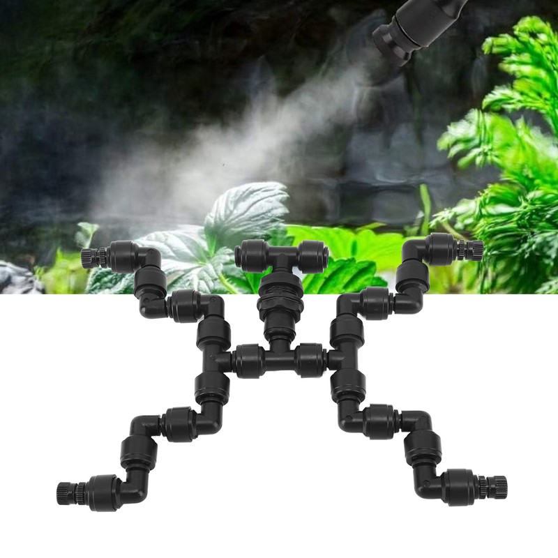 Adjustable Mist Cooling System Nozzle 360 Degree Pets Reptiles Greenhouse