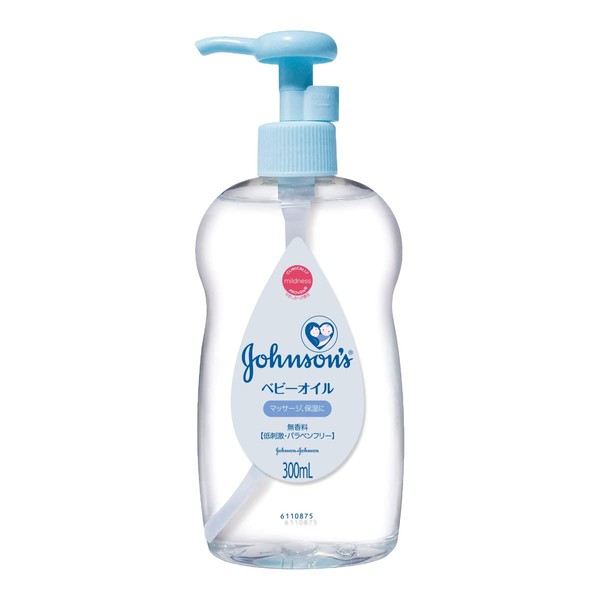 Johnson Baby Oil, 10.1 fl oz (300 ml), Set of 24, Unscented, Hypoallergenic for Face and Whole Body