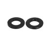 sourcingmap M4 x 8mm x 0.8mm Black Zinc Plated Flat