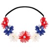LUX ACCESSORIES Red White Blue American Flag 4th of July