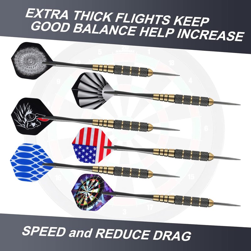 Runmeihe Standard Dart Flights 50 Sets Random 30 Sets, 90