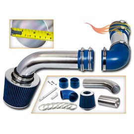 Rtunes Racing Cold Air Airflow Intake Induction Kit + Filter Combo BLUE Compatible For 88-89 Pontiac Firebird 5.0L & 5.7L