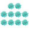 PATIKIL 2.4" Fabric Brooches Flowers, 10 Pcs Fabric Flowers for