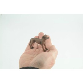 Collectible Wildlife Gifts Model Rhodesian Ridgeback Dog Realistic Hand Painted Rubber Toy 2.5" CH732 BB184