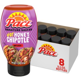 Pace Signature Sauces Hot Honey Chipotle Sauce, 11.1 oz Bottle (8 Pack)