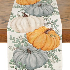 Siilues 220 GSM Fall Table Runner 13x90 Inch Home Party Decor