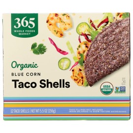 365 by Whole Foods Market, Taco Shells Blue Corn Organic, 5.5 Ounce