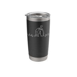 Penguins Heartbeat Cute Couples Seabird Emperor Men Women Stainless Steel Insulated Tumbler