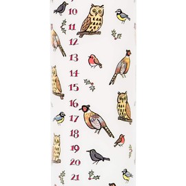 Alison Gardiner Advent Candle Winter Birds 4.5 cm x 25.5 cm Pillar Candle