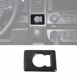 XtremeTrux 15-19 Ford F150 Black Wood Grain 4x4 4wd Switch Dashboard Bezel Trim Cover