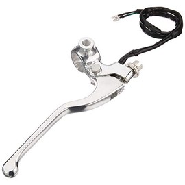 キタコ(KITACO) 右レバー&ホルダーセット(ロング) モンキー(MONKEY)等 ミラーホルダー付 シルバー 525-0701301