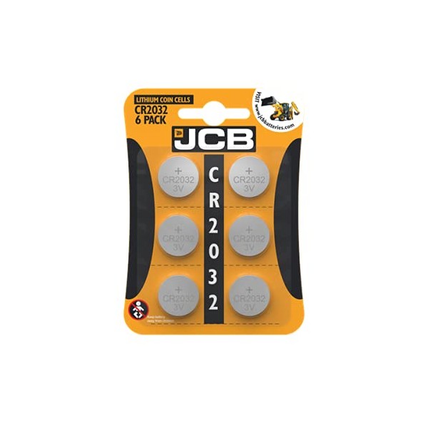 JCB1 JCB Specialty 2032 Lithium Coin Battery 3V, Pack Of
