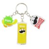 Kamio Japan Pringles Key Ring, 3 Row Acrylic Key Chain,
