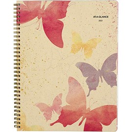 AT-A-GLANCE Watercolors Weekly and Monthly Planner 2015, Wirebound, 8.5 x 11 Inch Page Size (791-905G) by At-A-Glance