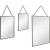 Scott Living Framed Square Mirrors with Chains, Set of 3,