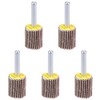 sourcing map 20mm Flap Wheels Shank Mounted Sandpaper Abrasive Wheel